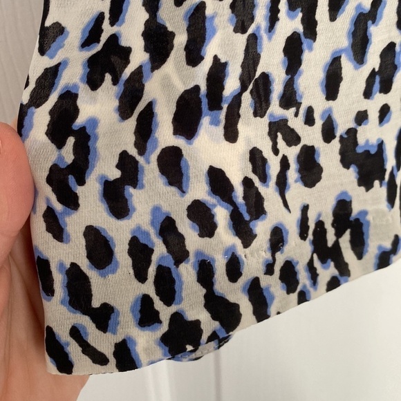 Banana Republic cheetah print blouse with ruffled sleeves. - Picture 2 of 15